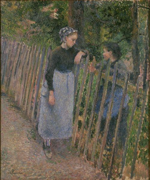 Conversation, Camille Pissarro